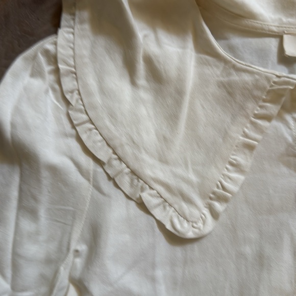 Bohme Cream Collared Button-Up Blouse - Picture 3 of 8